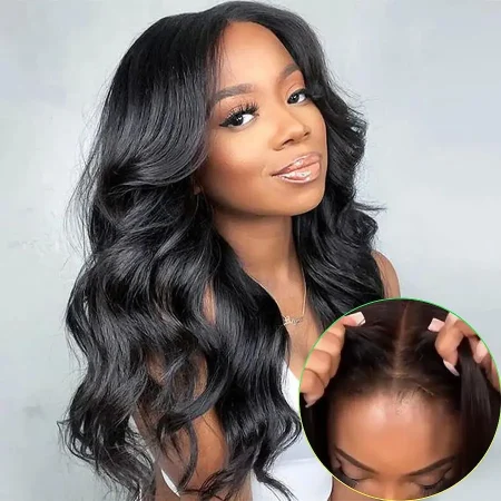 Body Wave 5x5 Glueless Wig Human Hair Pre Plucked Pre Cut Lace Wig Ready to Wear Lace Closure Wig For Black Women