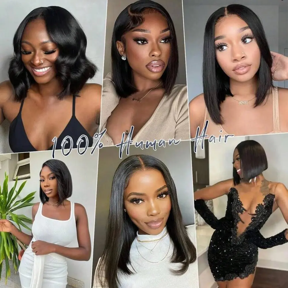 Bob Wig Human Hair 13x4 HD Lace Front BOB Body Wave Wigs for Black Women Glueless Pre-Plucked Human Hair Natural Hairline - Image 6