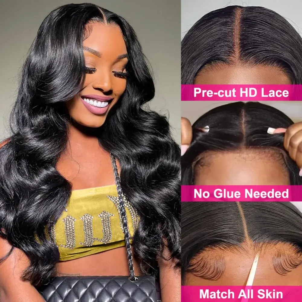 Body Wave 5x5 Glueless Wig Human Hair Pre Plucked Pre Cut Lace Wig Ready to Wear Lace Closure Wig For Black Women - Image 5