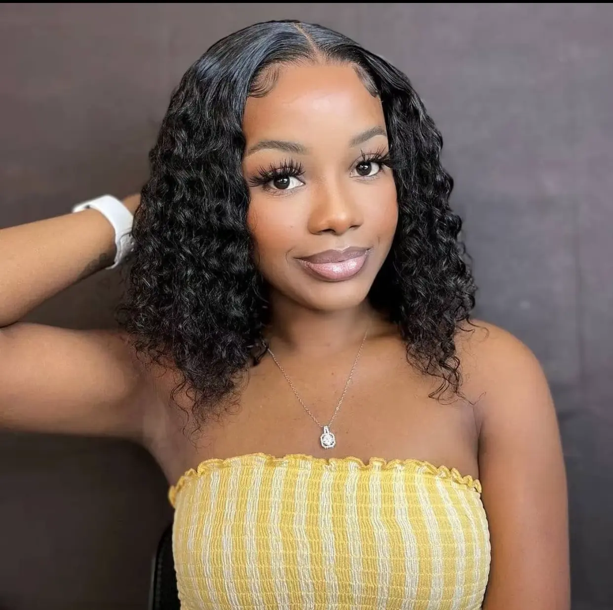 Wear and Go Glueless Bob Wigs Human Hair Pre Plucked Pre Cut Short Bob Lace Front Wigs 5x5 Hd Lace Closure Wigs Human Hair for Beginners Natural Black - Image 9