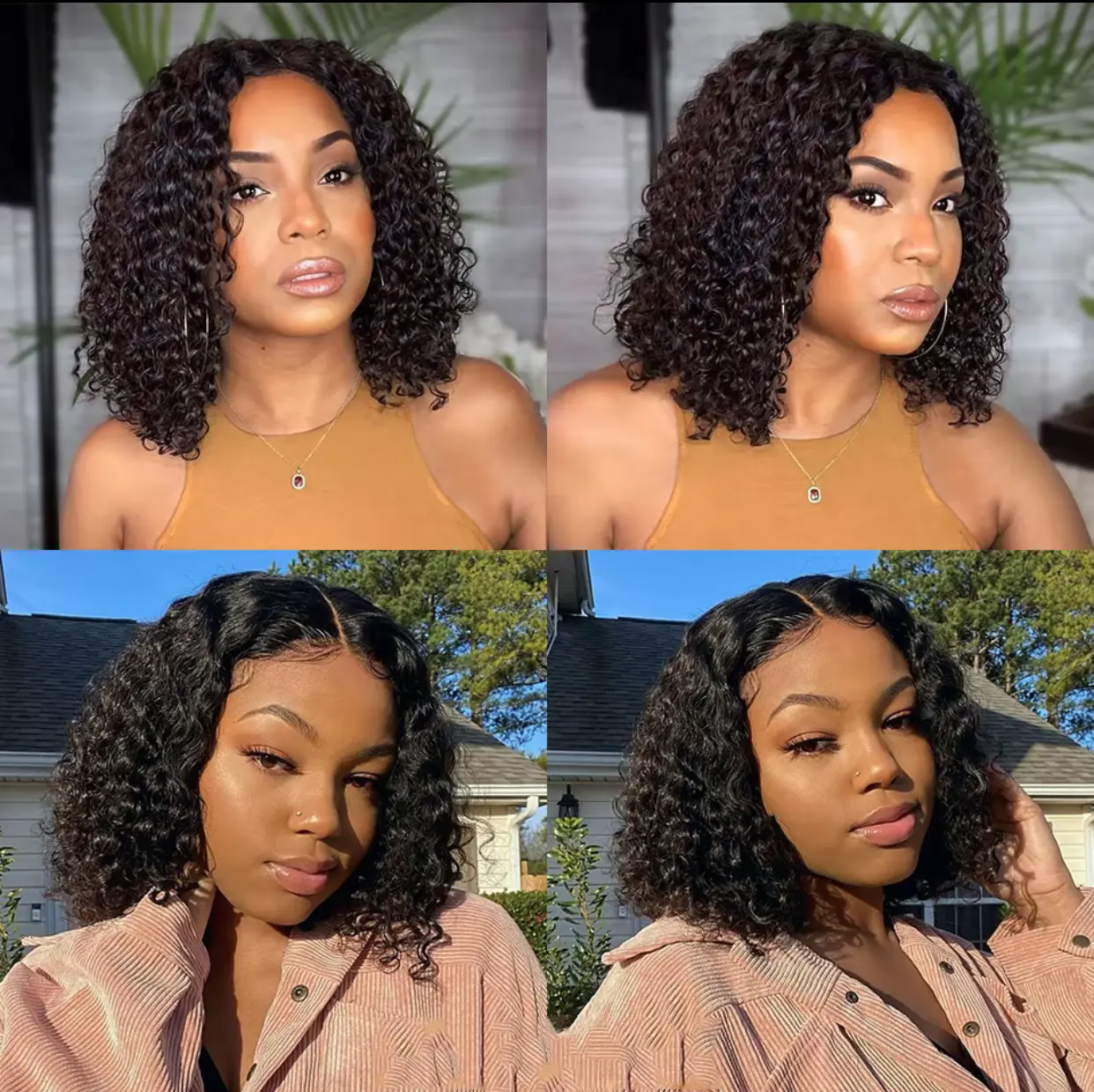 Wear and Go Glueless Bob Wigs Human Hair Pre Plucked Pre Cut Short Bob Lace Front Wigs 5x5 Hd Lace Closure Wigs Human Hair for Beginners Natural Black - Image 10