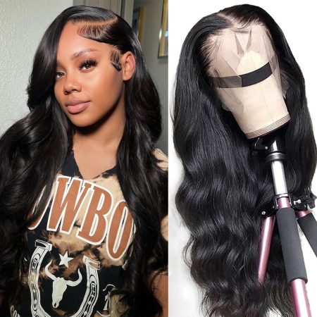 Body Wave Lace Front Wigs Human Hair 4x4 Closure Wigs for Black Women 200 Density Wear and Go Glueless Wigs Human Hair