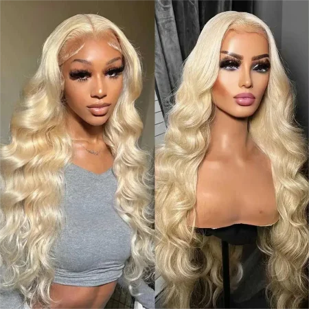 613 Blonde Body Wave 5x5 HD Transparent Lace Frontal Human Hair Wigs 180% Density Brazilian Hiar Straight Lace Front Human Hair Wigs