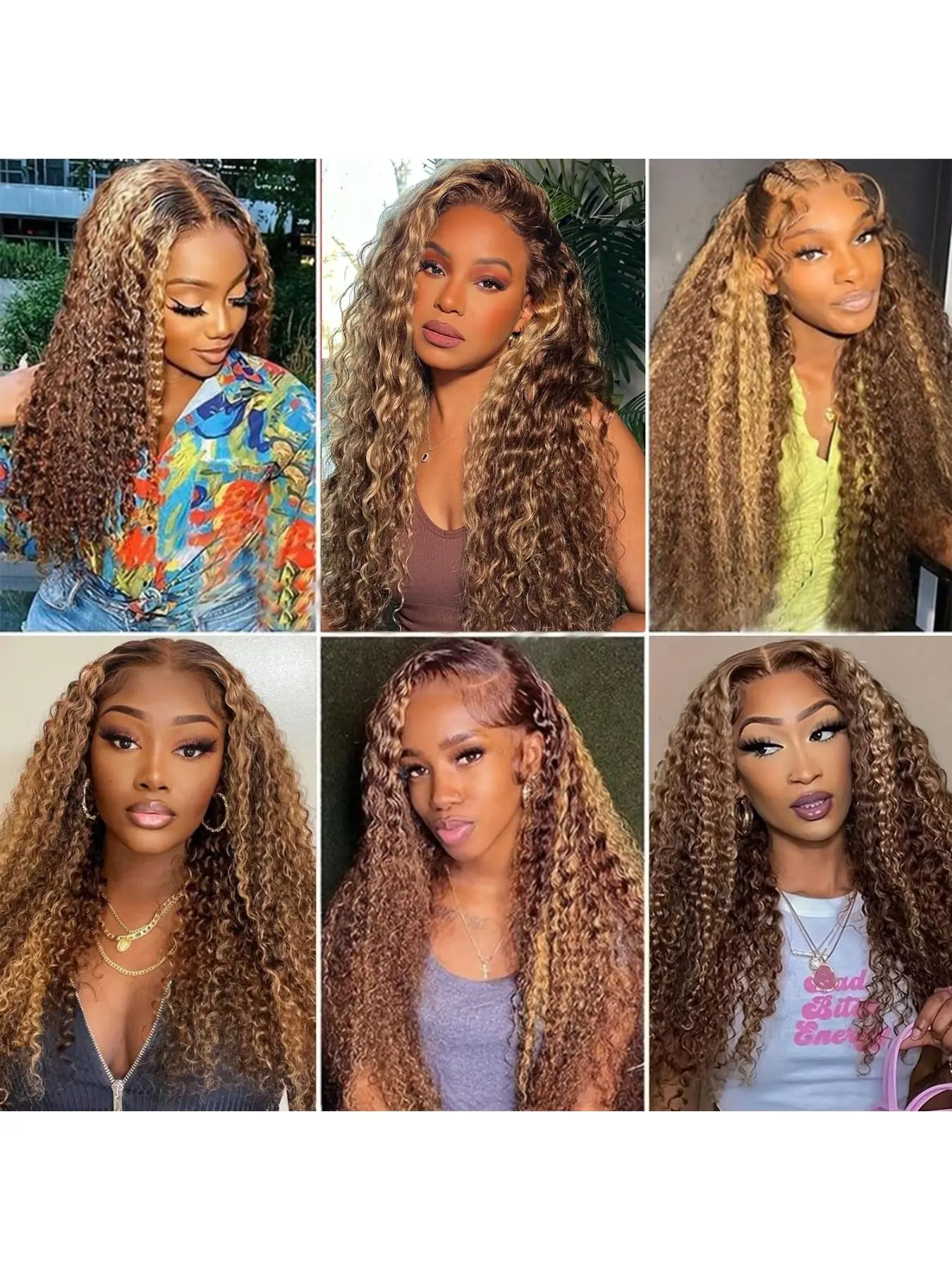 5x5 Lace Front Wigs Human Hair 4/27 Honey Blonde Highlight Deep Wave Curly Human Hair Wig Colored HD Transparent 180% Density Glueless Wig 28inch for Women Pre Plucked Hairline - Image 7