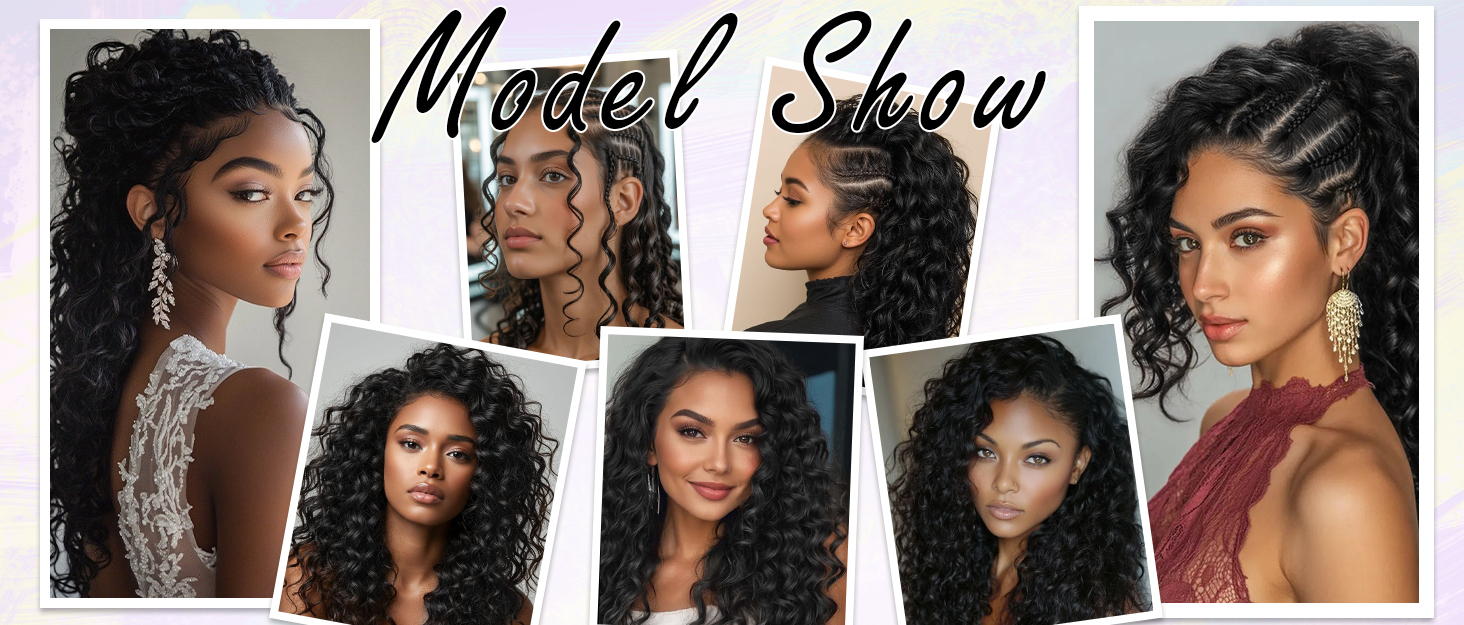 Curly Feather Miracle Knots Crochet Human Hair Feeling Invisible Knotless Pre-Separated Deep Wave Crochet Hair Extensions 120g 12 Wigshumanhair
