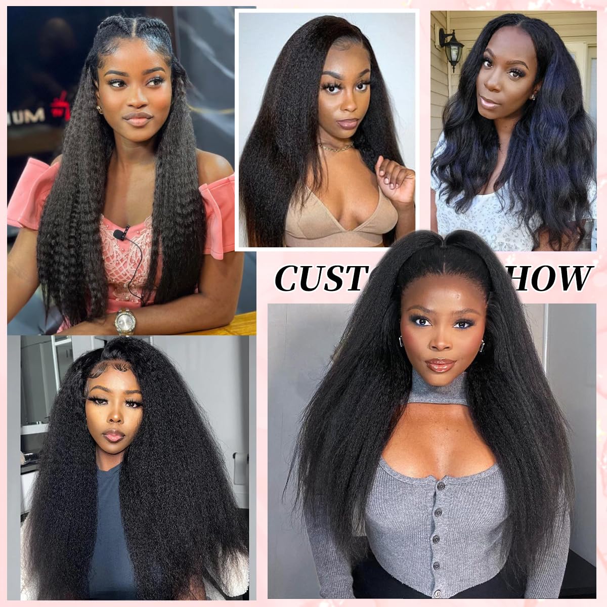 Human Crochet Hair for Women Kinky Straight Feather Crochet Human Hair Extensions 18 inch 60g 50strands Lightweight Pre-Separated Reusable Invisible Miracle Knots Human Hair Bundles Natural Black 5 Human Crochet Hair for Women Kinky Straight Feather Crochet Human Hair Extensions 18 inch 60g 50strands Lightweight Pre-Separated Reusable Invisible Miracle Knots Human Hair Bundles Natural Black - Image 5
