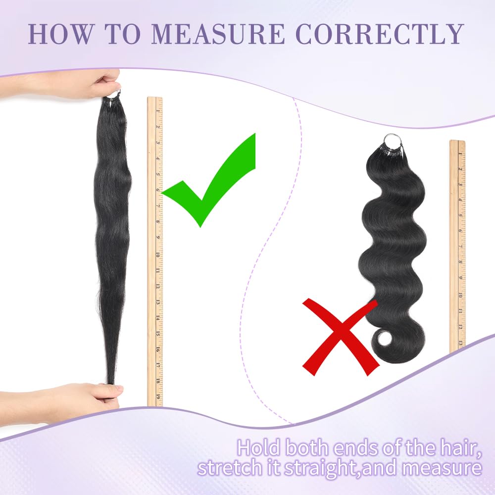 Crochet Human Hair Body Wave Miracle Crochet Knots 18 Inch 50g Human Crochet Hair for Black Women Lightweight Knotless Feather Crochet Human Hair Natural Black 7 Crochet Human Hair Body Wave Miracle Crochet Knots 18 Inch 50g Human Crochet Hair for Black Women Lightweight Knotless Feather Crochet Human Hair Natural Black - Image 7